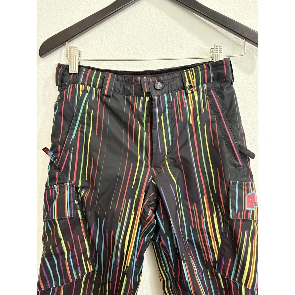 Burton DryRide All Access Pants Boys Cargo Ski Snowboard Med 7/8‎ Multicolor